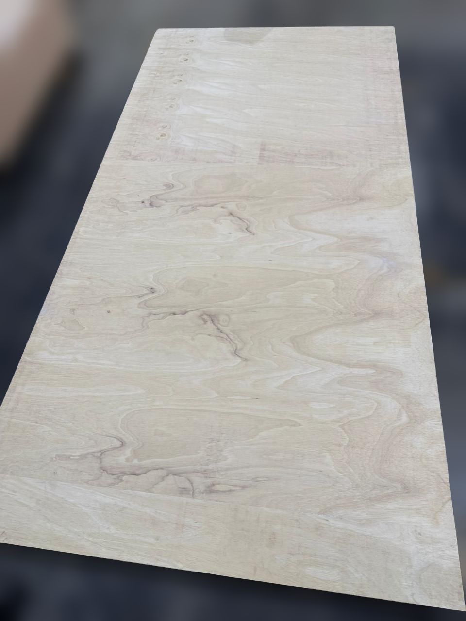 Hardwood Plantation Hevea Upholstery Plywood showing rubberwood veneer grain pattern